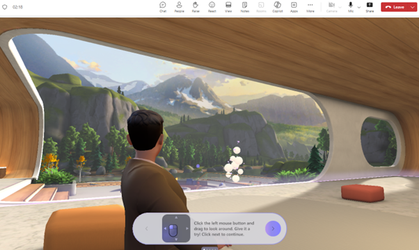 Experience Virtual Reality today –  available NOW in your Microsoft Teams