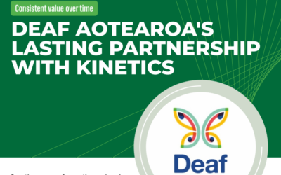 DEAF Aotearoa’s lasting partnership with Kinetics