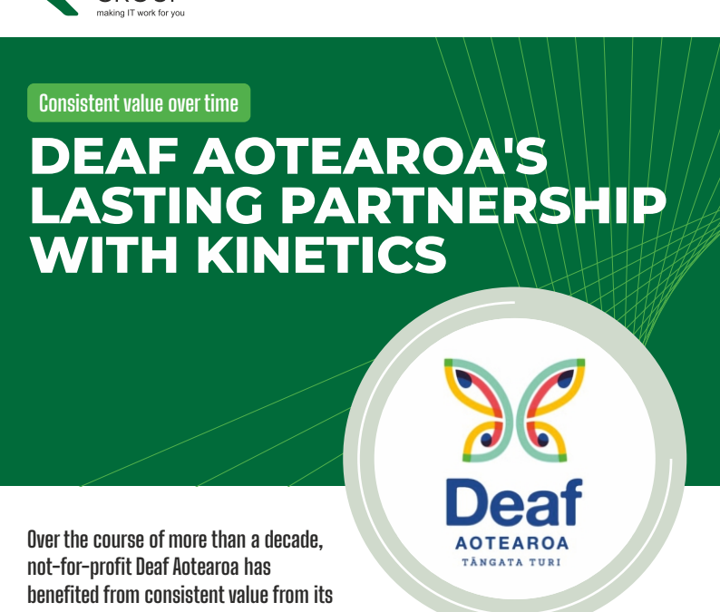 DEAF Aotearoa’s lasting partnership with Kinetics